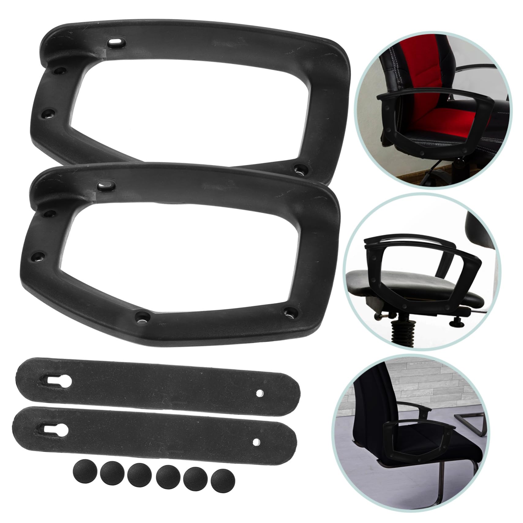 Gadpiparty Braccioli e Riduzione dello Stress in Plastica Pp Pezzi 2 Impugnatura Confortevole Ricambio Ergonomico per Sedia da Ufficio e Gaming per Poltrone