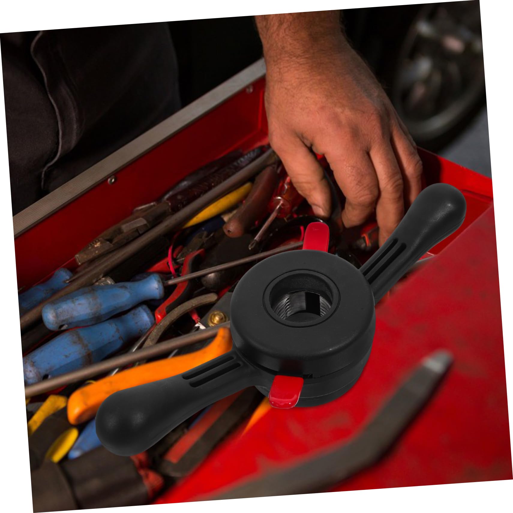 ABOOFAN Bilanciatrice per Ruote Auto Smontagomme e Bilanciatrice Attrezzo per Cambio Gomme Compatibile Albero Mozzo Ruota e Dado Farfalla Strumento Leggero e Portatile per Bilanciamento