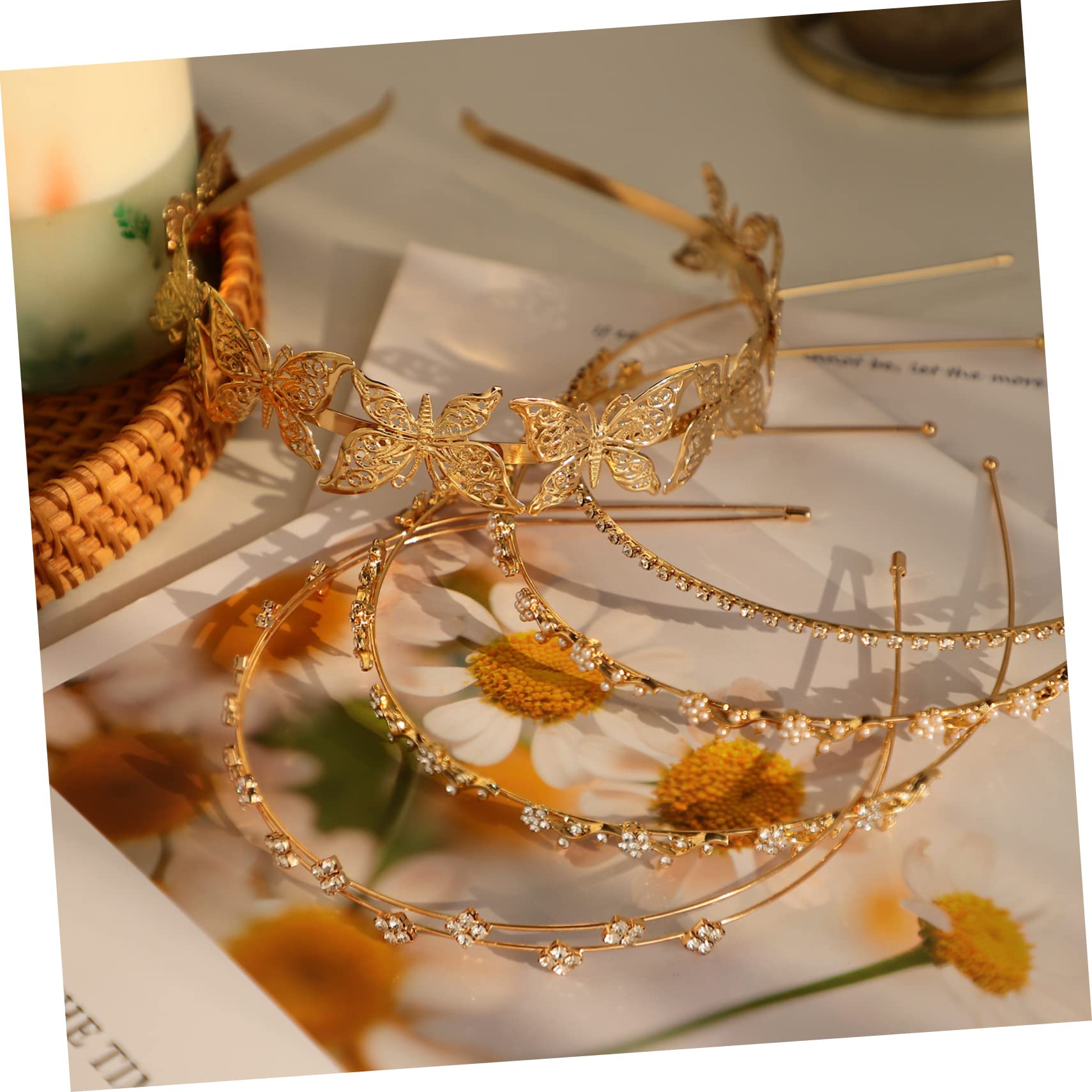 Healeved 20pezzi Headband Decorative Hair Accessories for Girls for Weddings Parties and Special Occasions