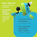 Contigo Kids Aubrey Straw Water Bottle with Leak-Proof Lid, BPA-Free Plastic, Dishwasher Safe, Blue Raspberry Lime Skater, 14 oz (414 mL)