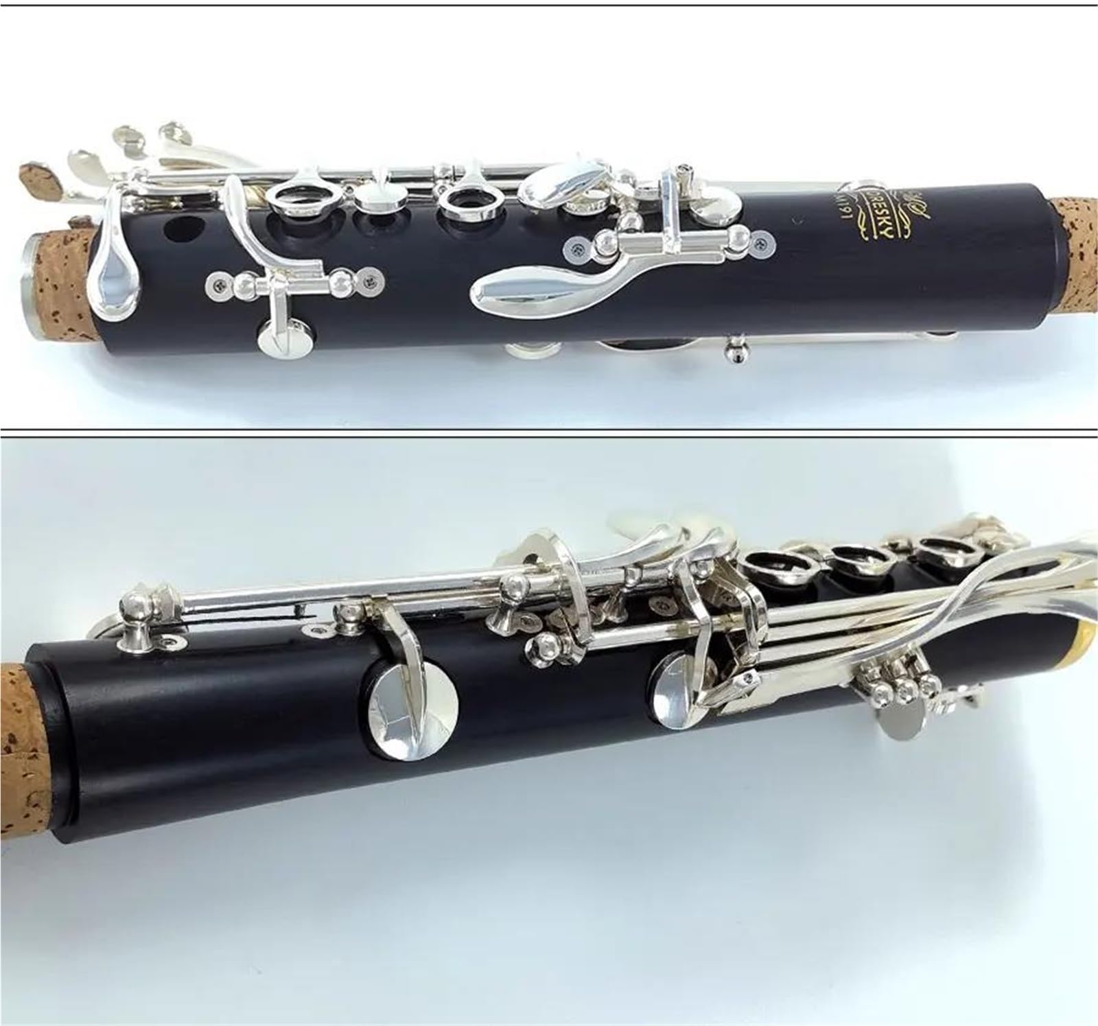 Clarinetto In Ebano Clarinetto | Chiave in Sib, 18 tasti, placcata in argento