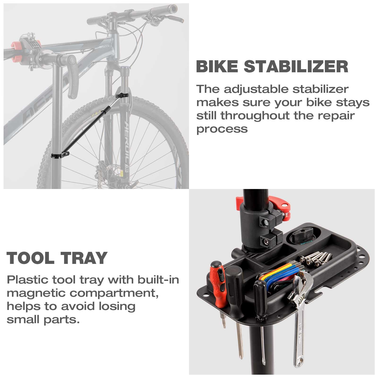 CXWXC Fahrradreparaturständer – E‑Bike-Ständer für Wartungsarbeiten – Werkstattständer für E‑Bikes – Reparaturständer für Mountainbikes und Rennräder, geeignet für Werkstatt und Heimmechaniker