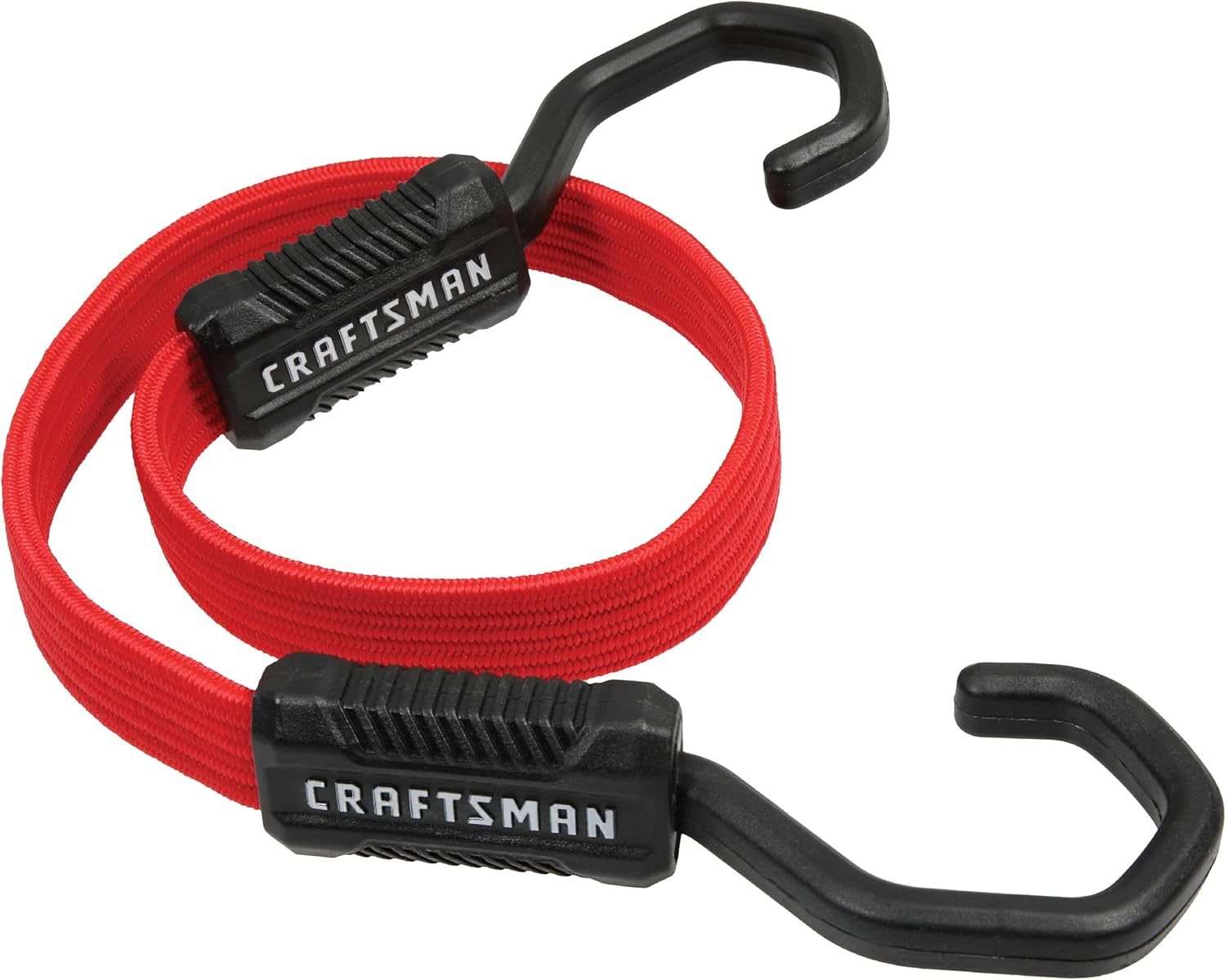 CRAFTSMAN CMXAZBS300024-32PK Black/Red 24" Flat Bungee Cord Straps, 32 Pack