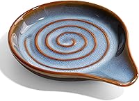 Vista 1 de Reposacharas para Estufa, Soporte Grande de Cerámica para Cucharas para Encimera de Cocina, Reposo para Utensilios de Cocina Resistente al Calor