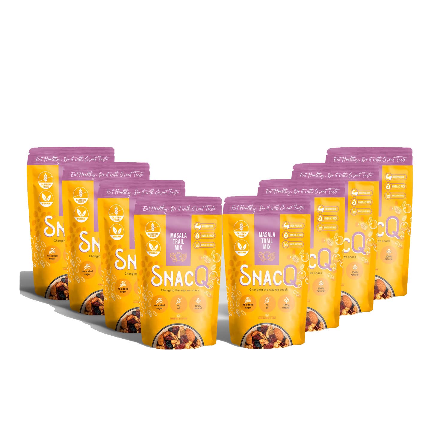 SnacQ Masala Trail Mix (40 grams (pack of 8)) (B098PBKH9H) Amazon Price History, Amazon Price Tracker