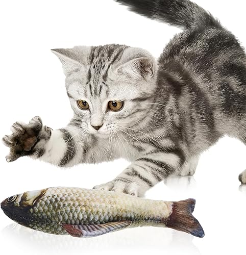 7.8 inch Simulation Fish Plush Toy, Soft Fish Decorate Grass Carp Plush Pillow Stuffed Toy for Home Decoration Kids Pillow