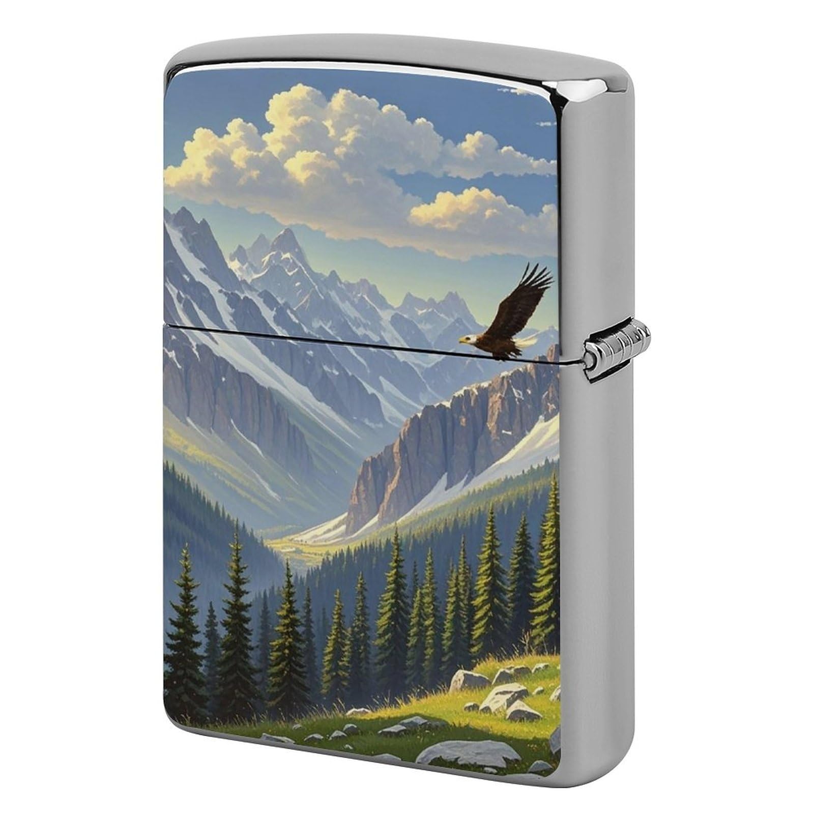 Étui de rechange pour briquet Eagle métallique vintage durable - 8