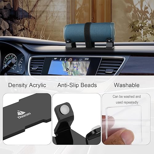 Miniatura 2 de TXEsign Soporte de altavoz portátil compatible con JBL Flip 6Flip 5Flip 4Bushnell Wingman Golf Speaker, soporte adhesivo acrílico para altavoz de