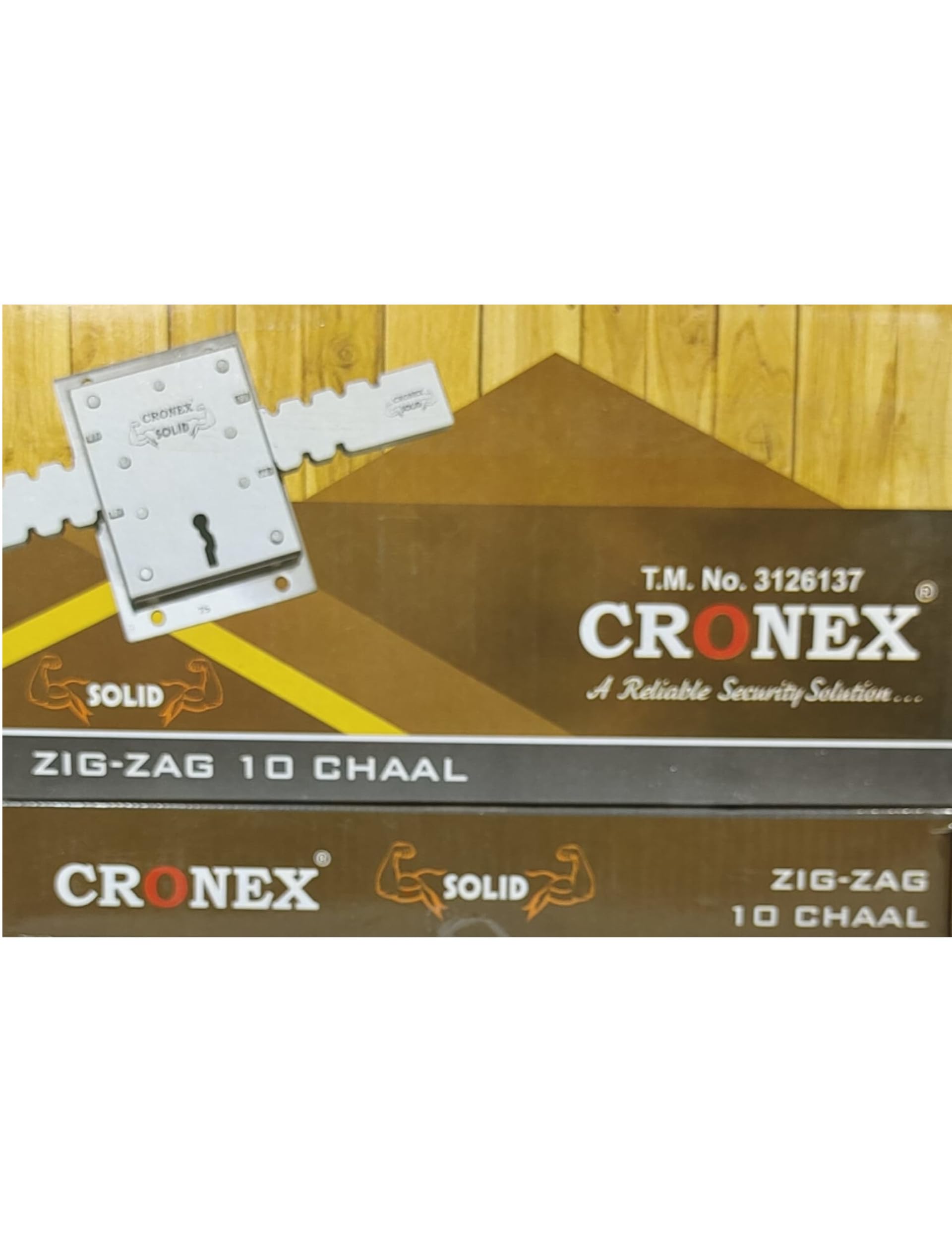 CRONEX (Solid) Zig-Zag Heavy Duty 10 Turn Operation Iron Gate
