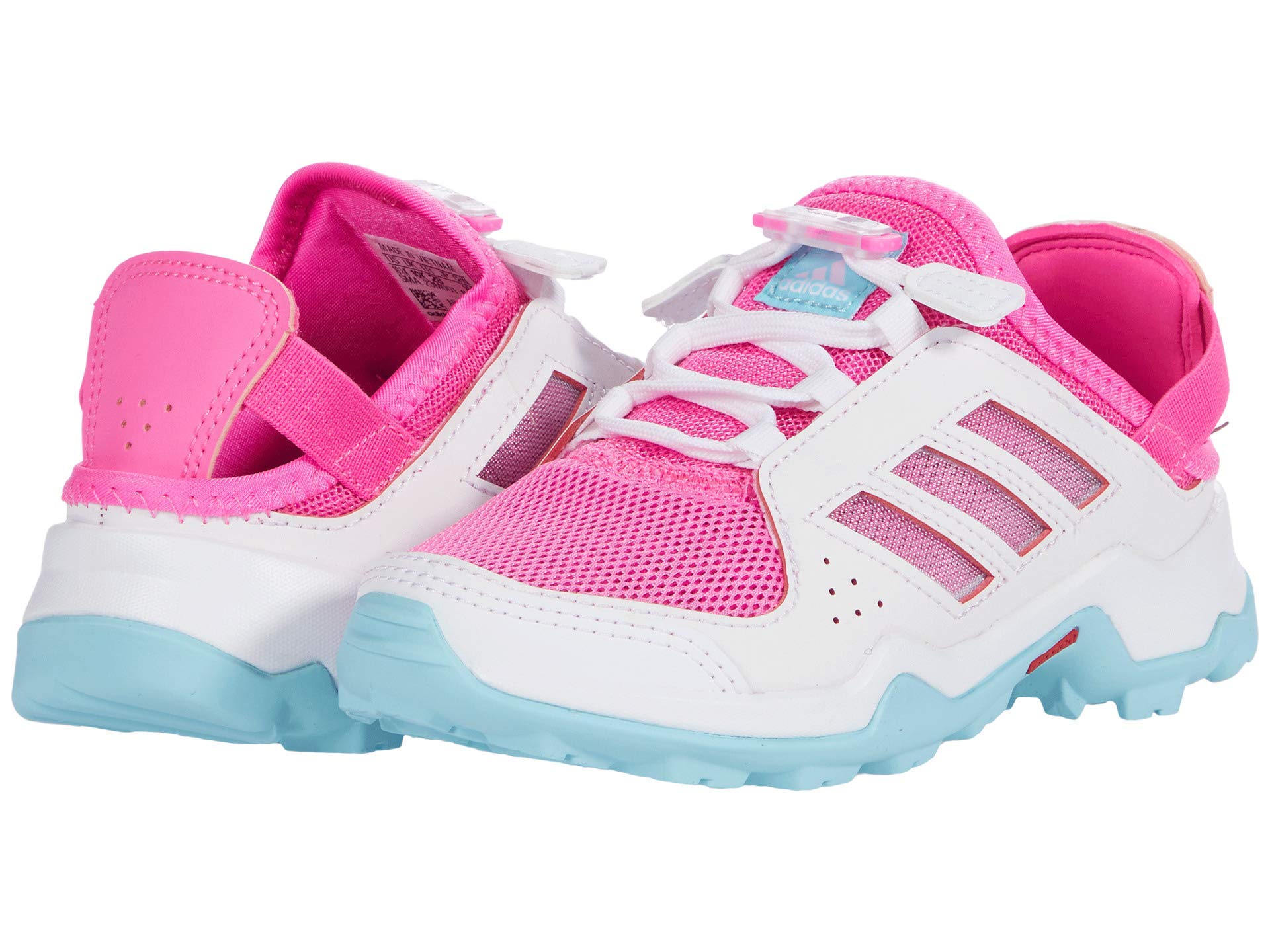adidas Girl's Terrex Hydroterra Shandal (Little Kid/Big Kid) Screaming Pink/Hazy Sky 6 Big Kid M