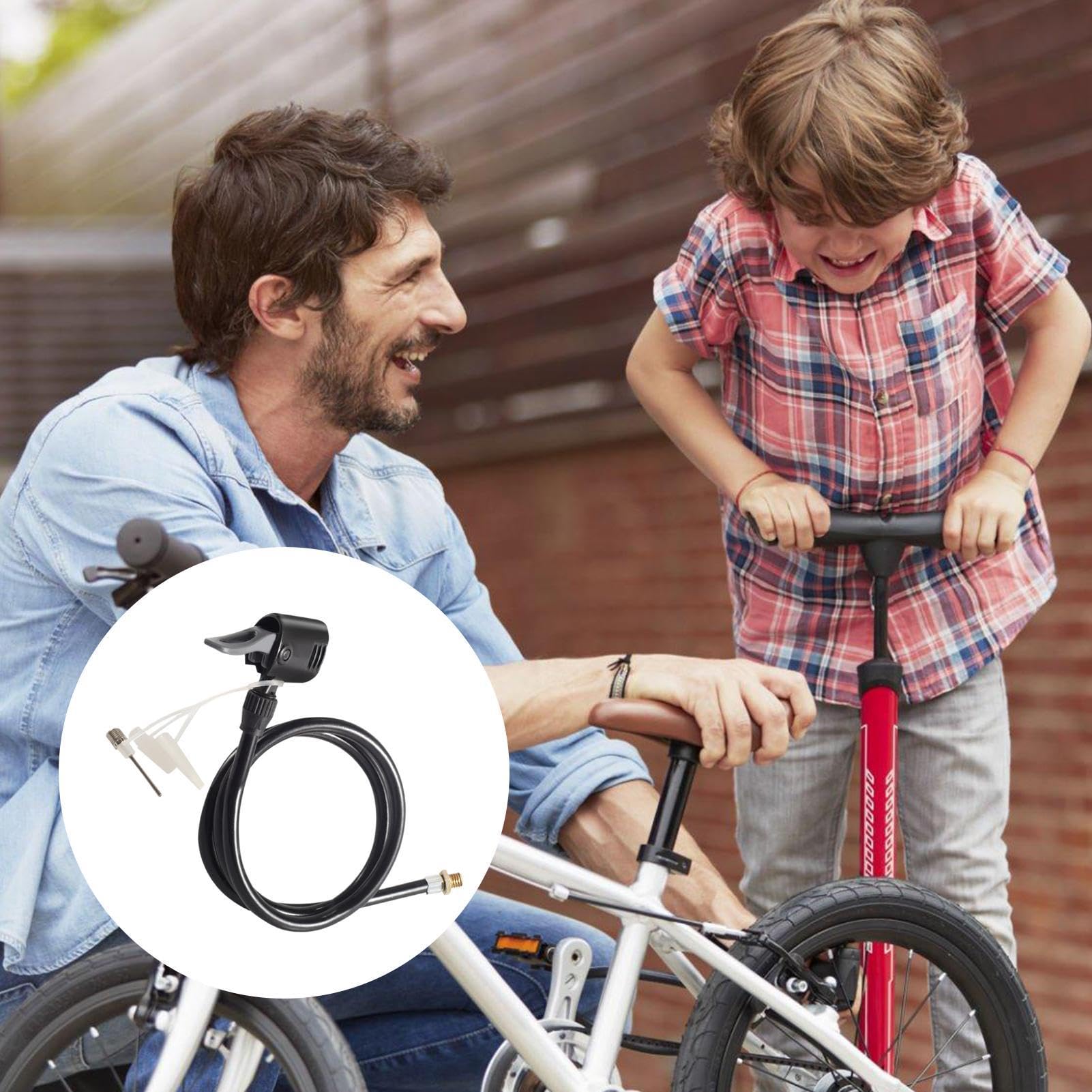 Inflator Extension Tube - Air Pump Replacement Hose, Anti-Freeze Heat-Resistant Rebound Inflator Hose | Leakproof 80cm/125cm Air Pump Hose, Air Pump Accessories for Mattresses Bicycles Most Air Pumps