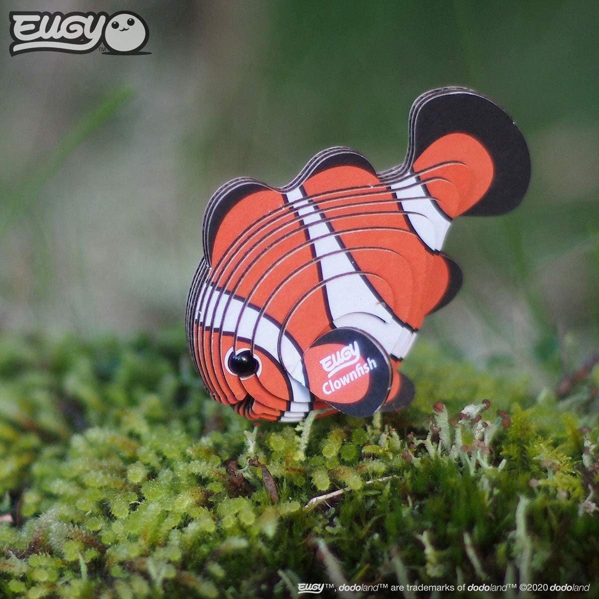 Puzzle 3D De Papel Robin – EUGY | Figurita Ecológica Con Movimiento Tambaleante | Hecho De Cartón Reciclable, Montaje De 10-20 Min | Colección Wobbly