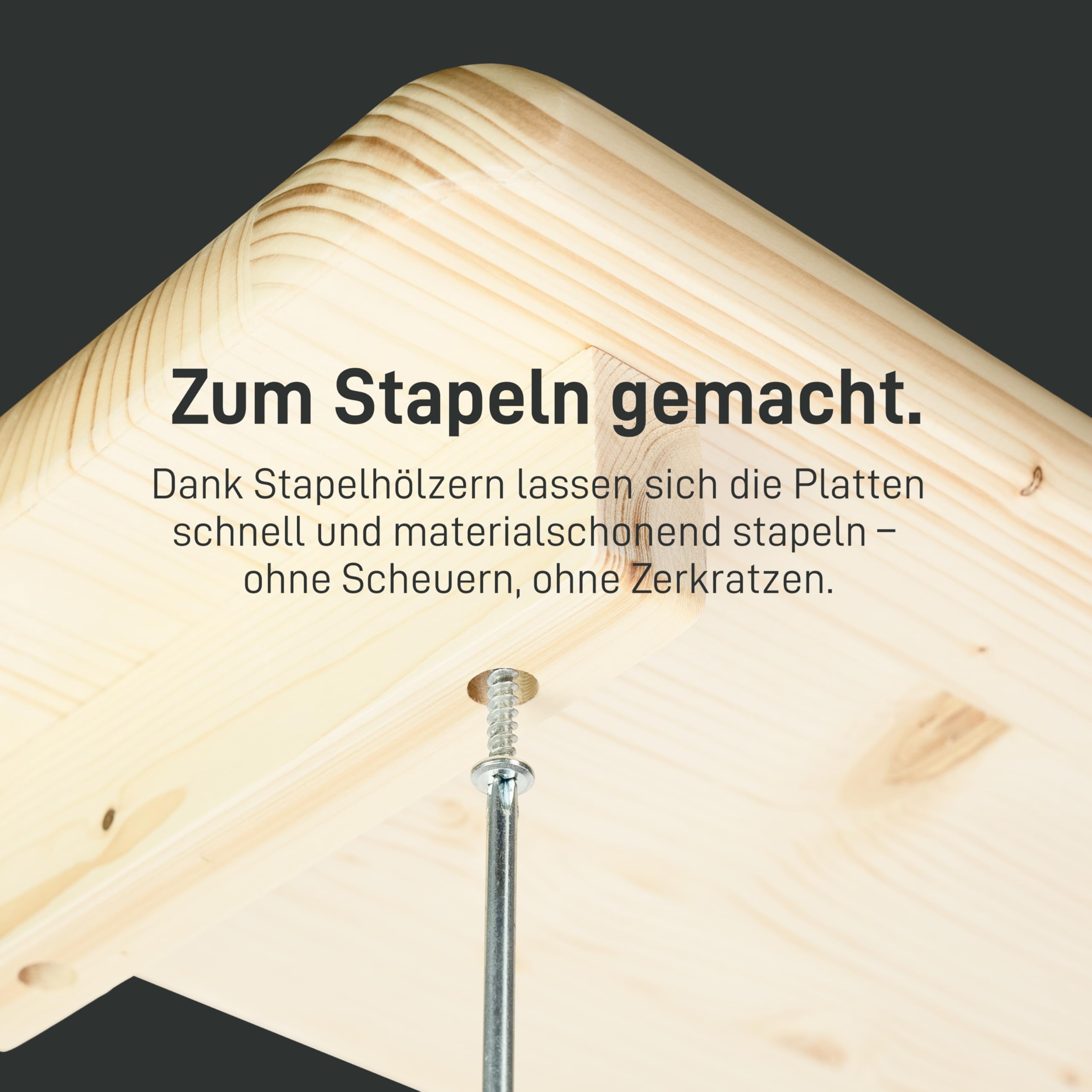 Natural Goods Berlin 1x Bankplatte für Bierzeltgarnitur - Natur Fichte 170 x 25 cm - Platte für Bierbank aus nachhaltigem Fichtenholz - Holzbrett für DIY Festzeltgarnitur kurz - Abgerundete Ecken