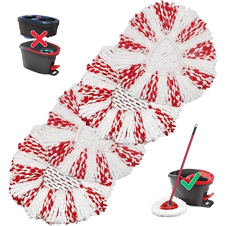 Mop Replacement Heads - Deep Clean Mop Refills
