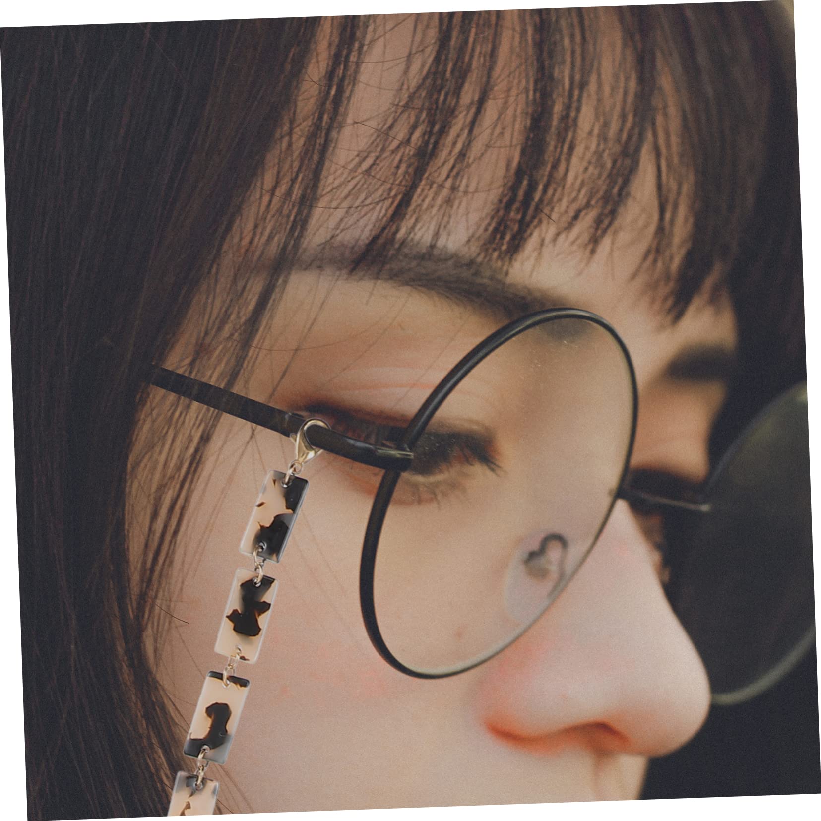 CALLARON Brillenkette Modische Brille Kleiderbügelständer Plüsch Schließe Halter Sonnenbrille Maske Inhaber Gläser Leichte Brille Brillenetui Lanyards Anhänger Blue