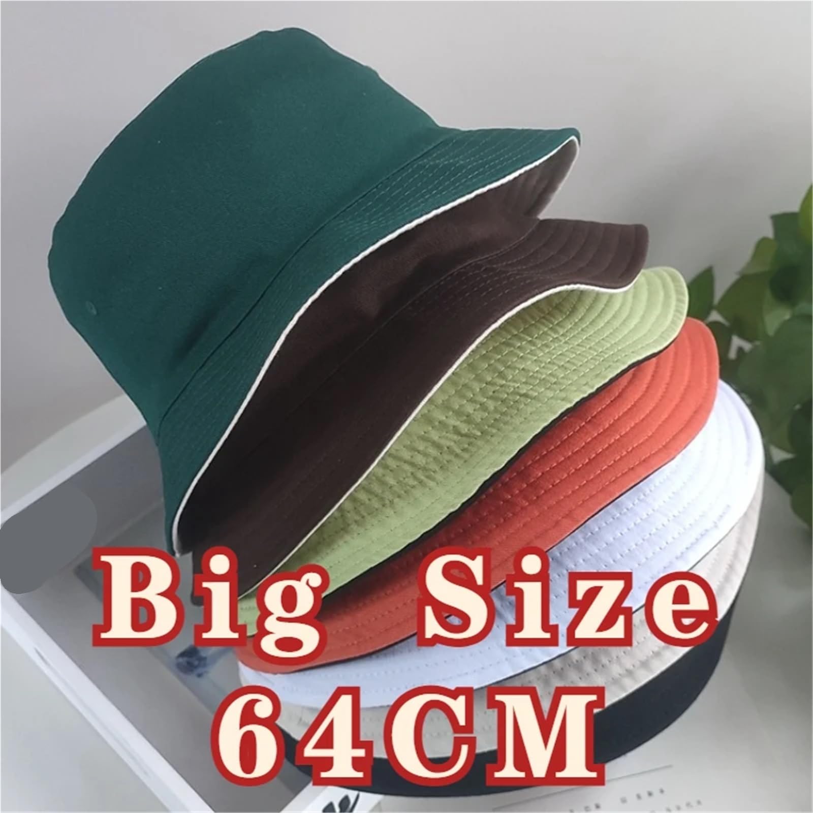 Cappello Da Pescatore Di Grandi Dimensioni A Doppia Faccia Con Approfondimento Allargato per indossare
