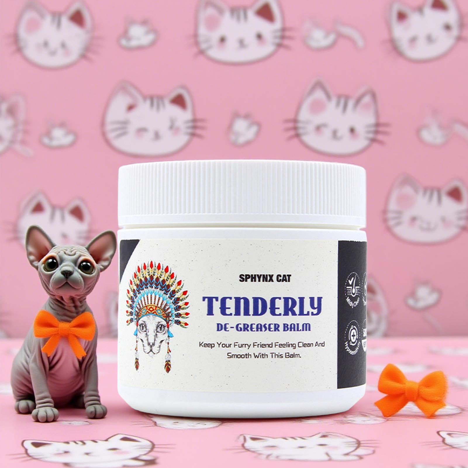 Shampoo idratante per gatti nudi | Shampoo per gatti per la cura igienica di gattini e animali domestici nella routine del bagno, per le orecchie, la coda e