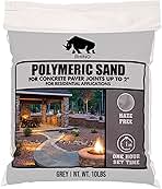 Rhino Power Bond Plus - Polymeric Sand for Pavers and Stone Joints up to a Maximum of 2 inches. (10 Pound, Slate Gray)