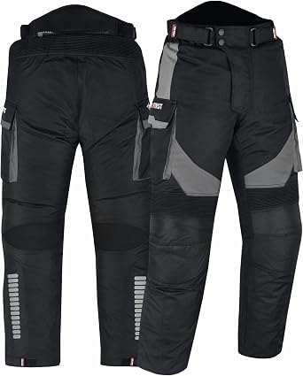 Motorcycle Pants Mens Waterproof Armored Motorbike Trousers with CE Armor for Touring Adventure Riding ATV & Motocross
