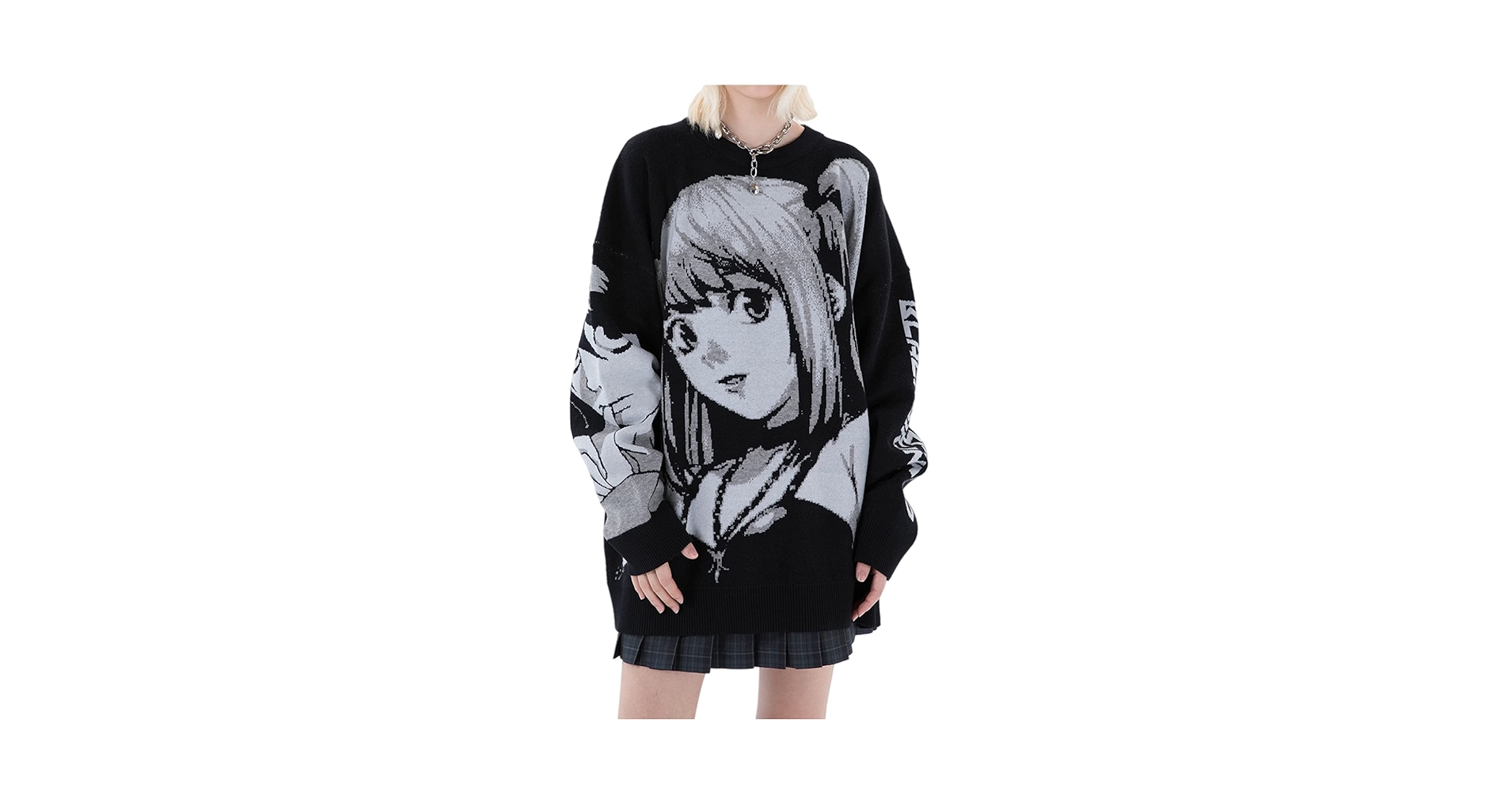PEXIZUAN Goth Knitted Harajuku Winter Clothes Women