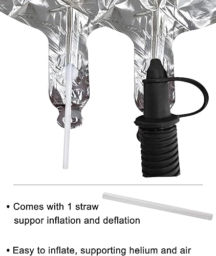 Miniatura 10 de AULE Globos grandes plateados de 40 pulgadas con el número 8, globos de helio de aluminio grandes del 0 al 9, decoraciones gigantes de fiesta de