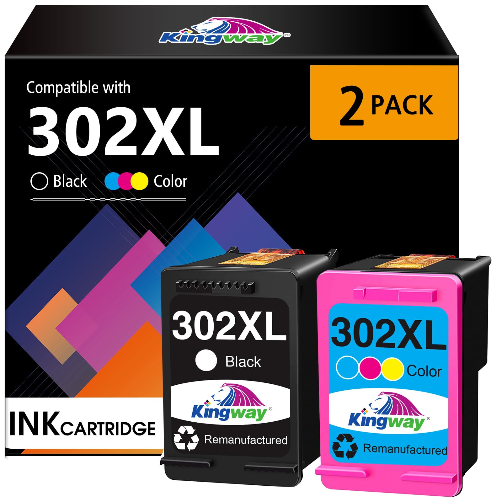 ZIPRINT Cartucce 302 XL Compatibili Per HP - Nero E Colore Ad Alta Resa Per Stampanti Officejet E Deskjet - Foto 3
