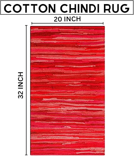 Miniatura 2 de Savi Home Chindi Rugs 20x32, alfombra de baño Chindi, alfombra de cocina, alfombras de trapo, lavables, alfombras tonales, alfombras rectangulares