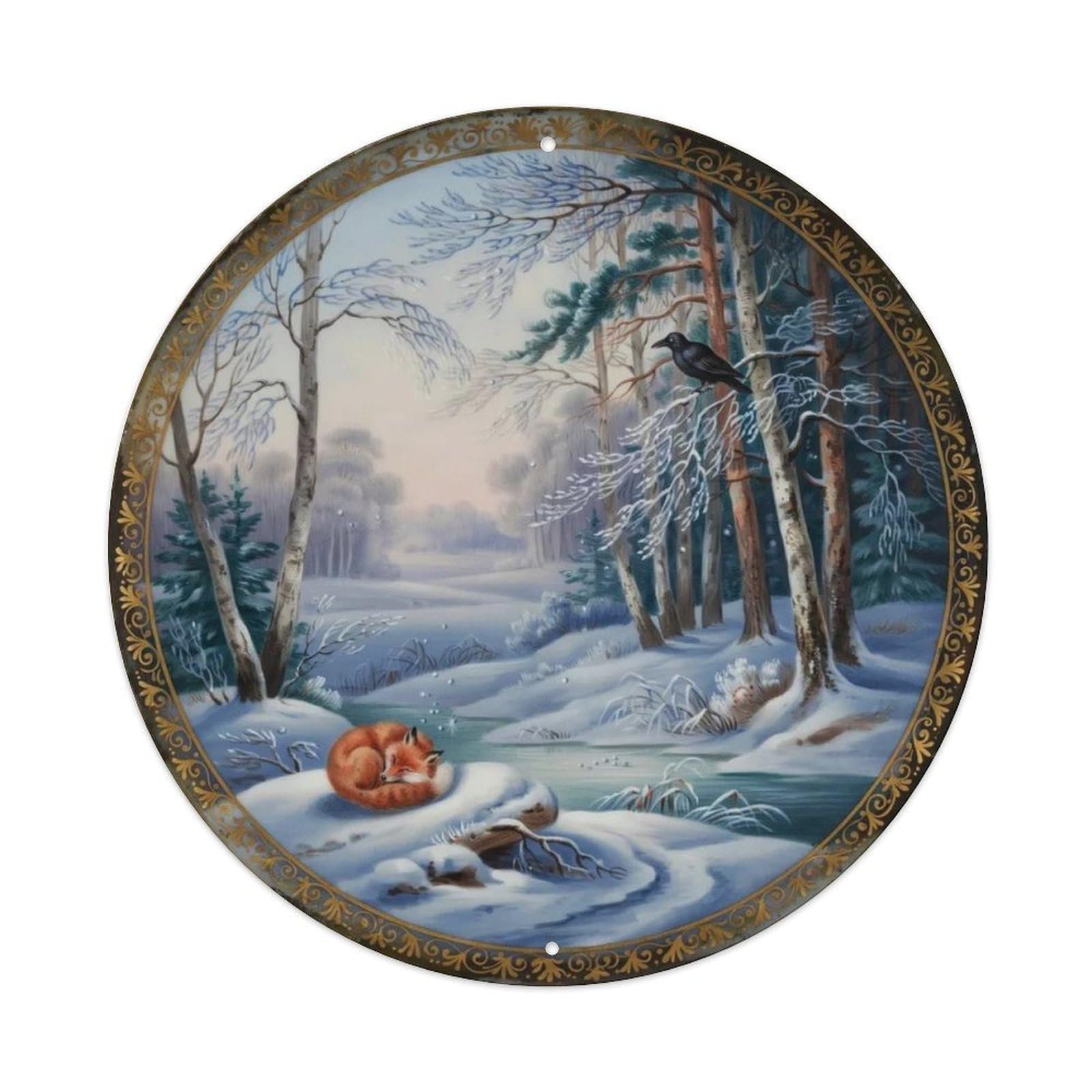 Vintage Dreamcatcher Feather Metal Tin Sign Plaque