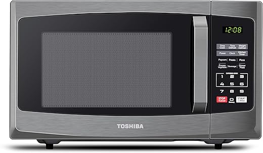 Toshiba 800w 23L Microwave Oven with Digital Display, Auto Defrost, One-touch Express...