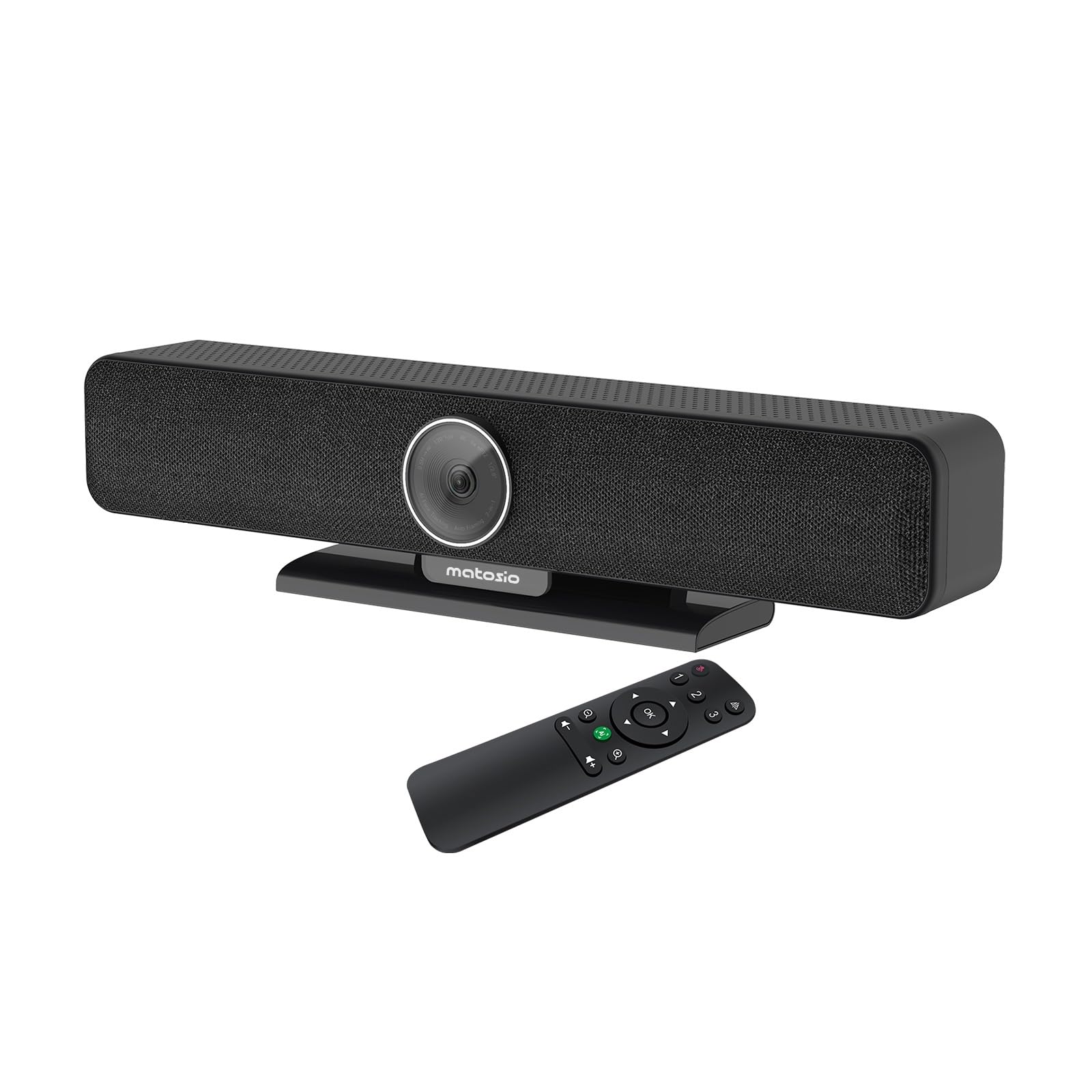 PumaPro Cámara de videoconferencia 4K, Campo de visión Amplio de 120°, Altavoz y micrófono para conferencias, con Control Remoto, para Salas de reuniones de hasta 20 Personas