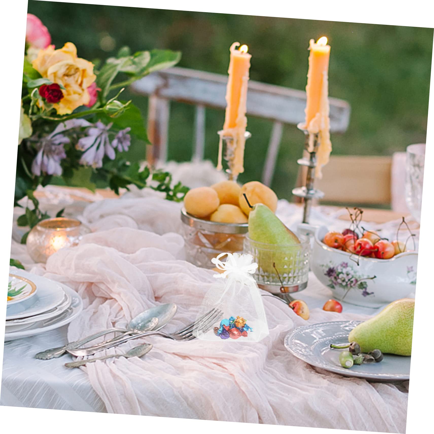 Healeved 500stücke Kleine Organzabeutel Mit Zugband Transparente Geschenktüten Für Schmuck Süßigkeiten Und Party- Für Hochzeiten Jubiläen Und Besondere Anlässe