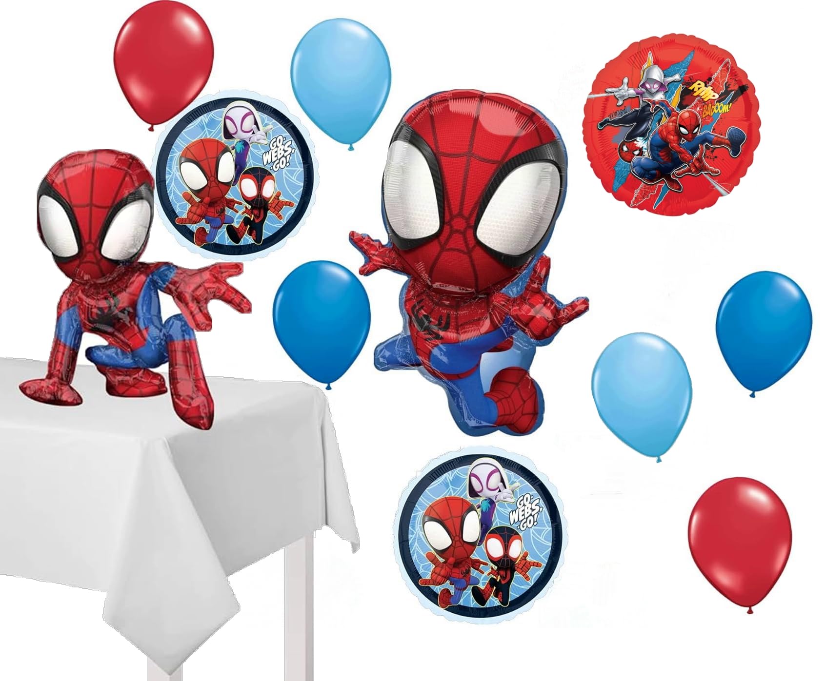 Spidey and His Amazing Friends Birthday Party Supplies 11pc Balloon Bouquet Decorations