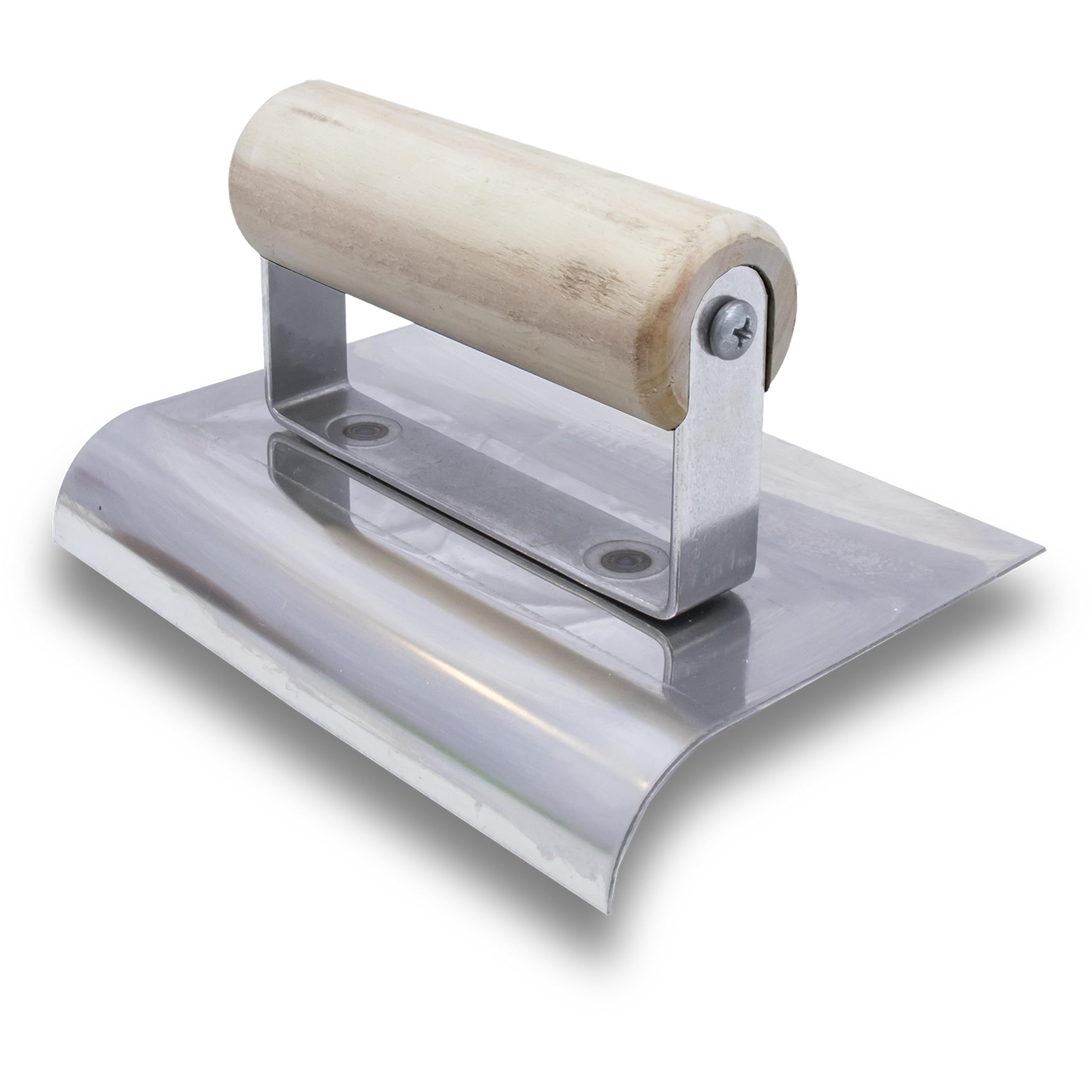 Marshalltown CE510S, impugnatura in legno, Cazzuola per bordi, R 19mm, L 22mm, acciaio inossidabile, dimensioni: 152x102 mm