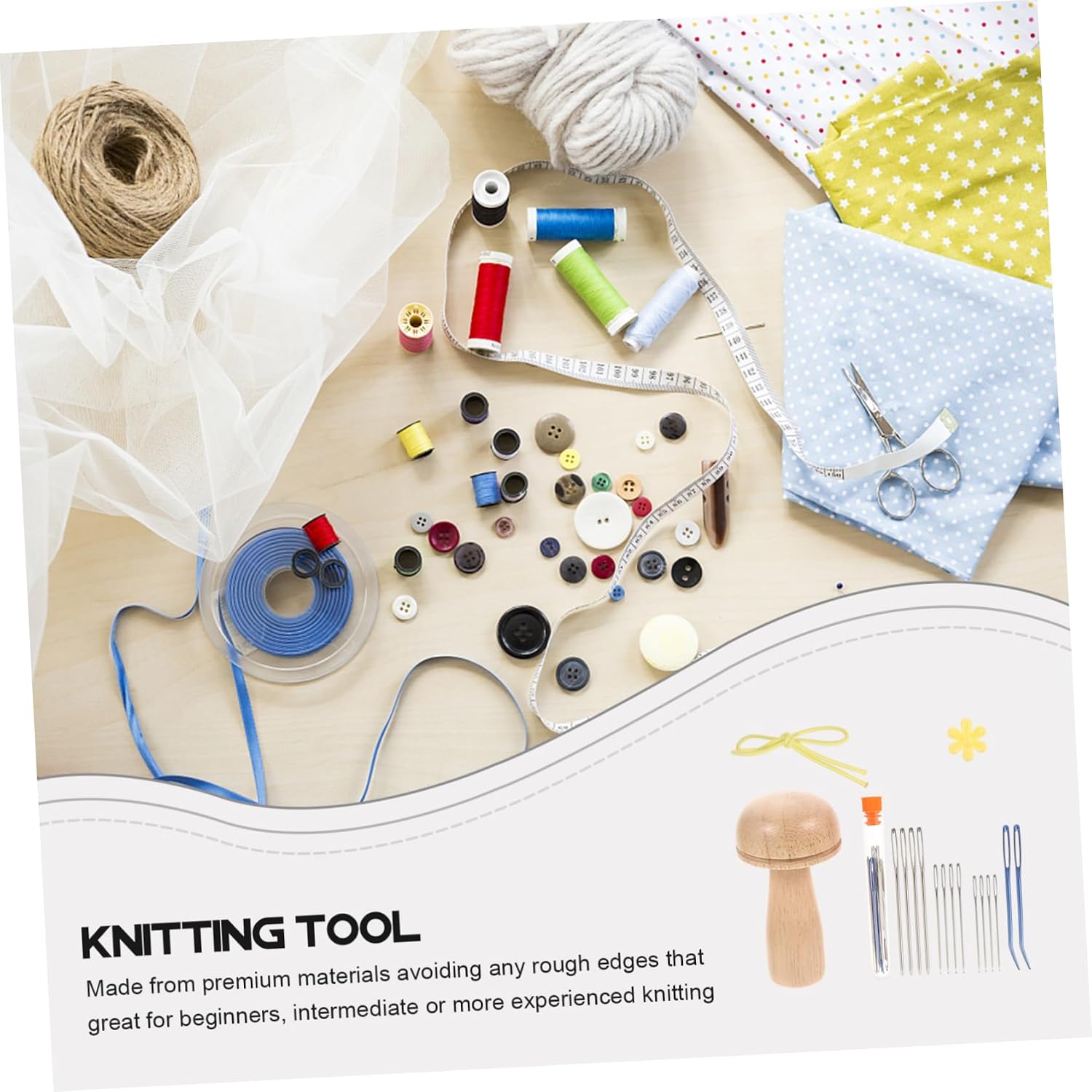 HEALSOPTHY 1 Set Convenient Yarn Needle for Daily Use Ergonomic Tapestry Needles Safe Durable Sewing Tools for Knitting Lovers Beginners Home Crafts Random Color