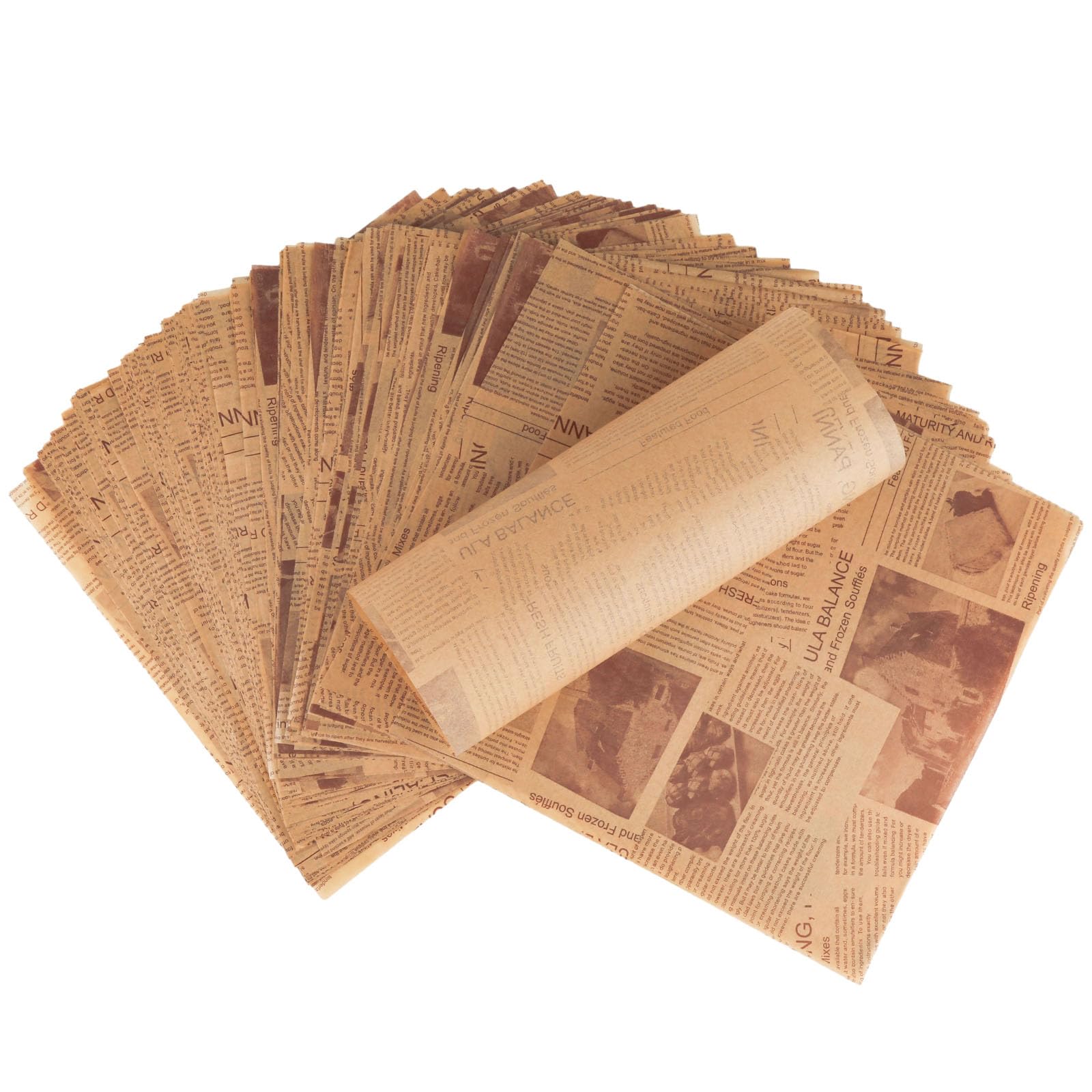 Produktbild von 150 Blatt Blaues Wachspapier Mit Schulmotiven – 25x21 Cm Für Snacks & Deko