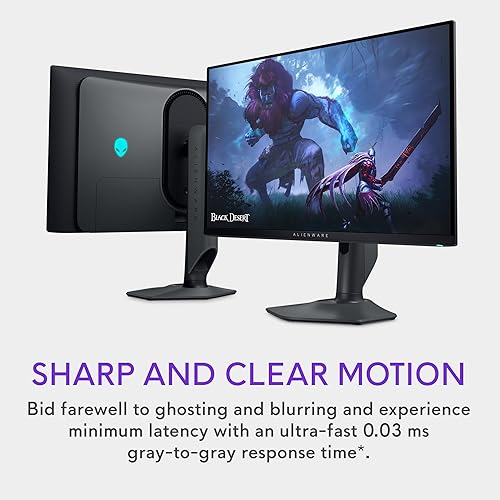 Miniatura 2 de Alienware AW2725DF Monitor OLED para juegos  26.7 pulgadas Quantom-Dot WQHD (2560x1440) 360Hz 0.03Ms Display, AMD FreeSync Premium Pro, HDMIDPUSB