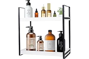 2 Tier Bathroom Countertop Organizers Trays