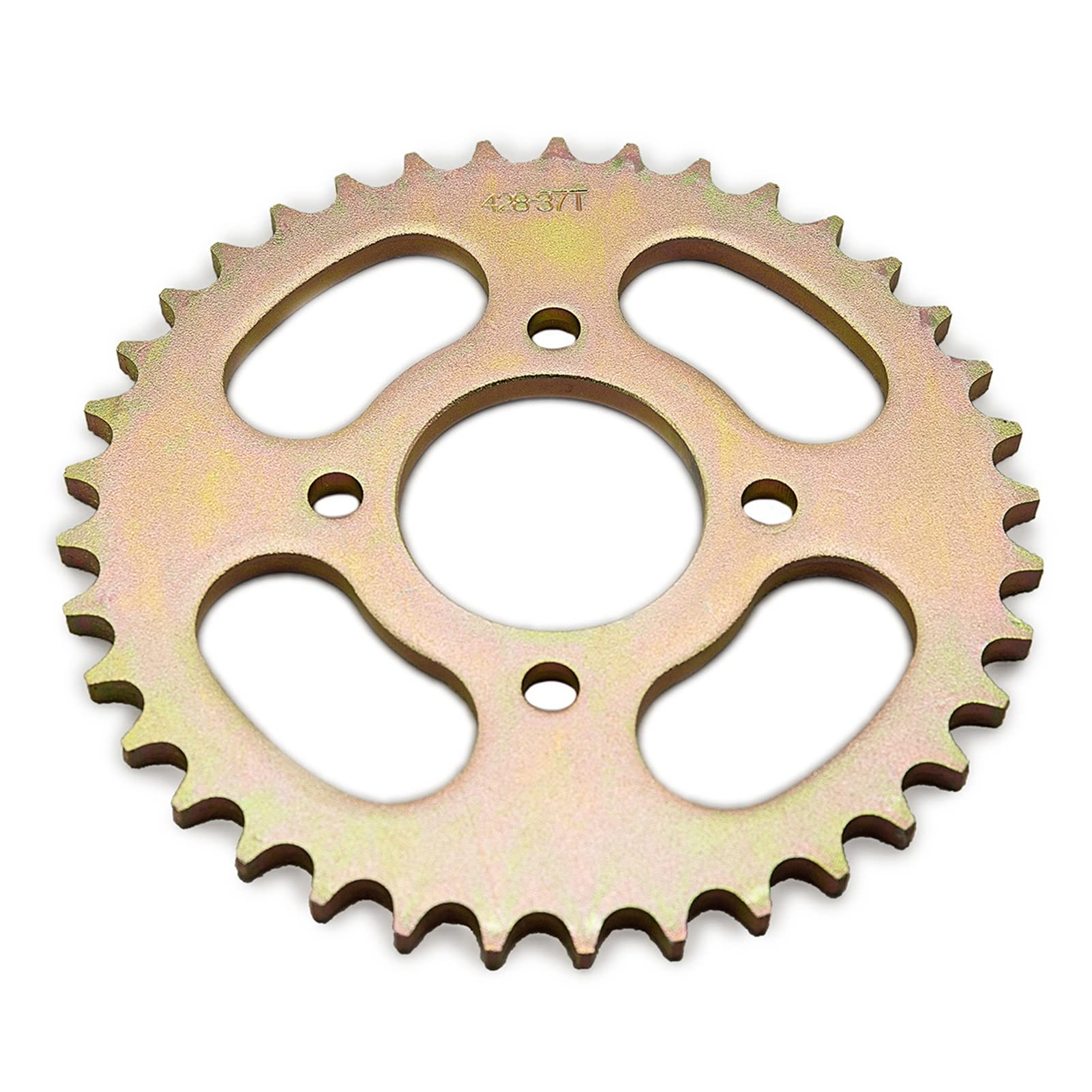 428 37T Hinteres Kettenrad Stahl - 154mm Für Kart, ATV Und Motorrad, 4-Loch Montage
