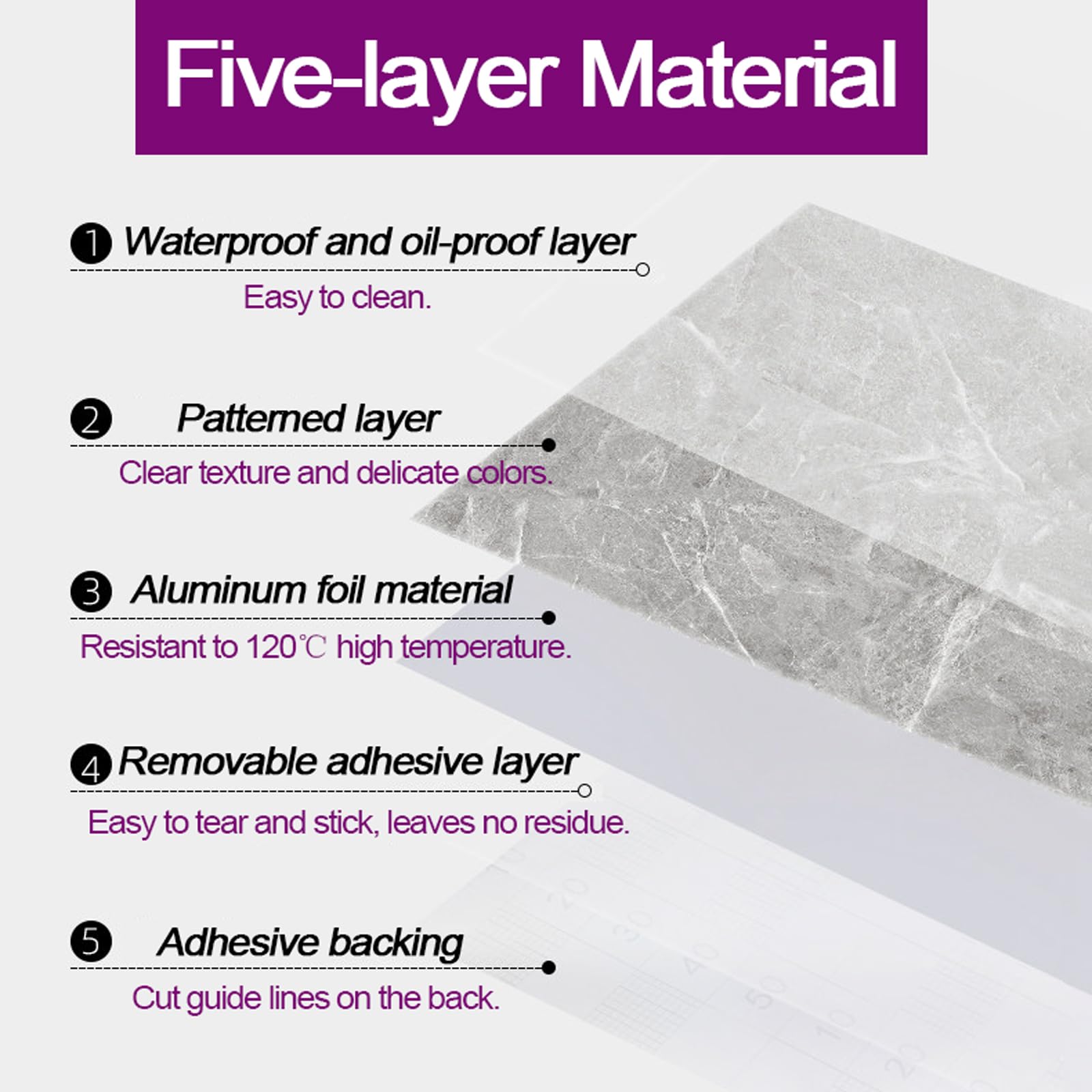 Papel Pintado de mármol,Película autoadhesiva de mármol,Pegatinas de mármol,Fácil de retirar,Despegar y Pegar,para Armario Cajón Gabinete Encimera Habitación Baño Cocina