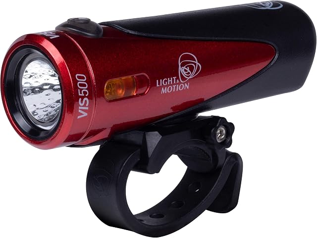 Light & Motion Vis 500, Light up The Road or Trail with a Bright 500 lumens, or Switch to SafePulse for Maximum Daytime Safety. A Strong Performer with Great Value, Light Weight, and Reliability.