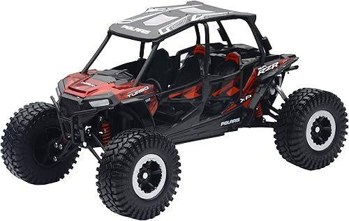 New-Ray 959-0125 Réplica 1:18 Utv Polaris RZR 4 Turbo Xp Rc Rojo (57976B), Unisex Niños