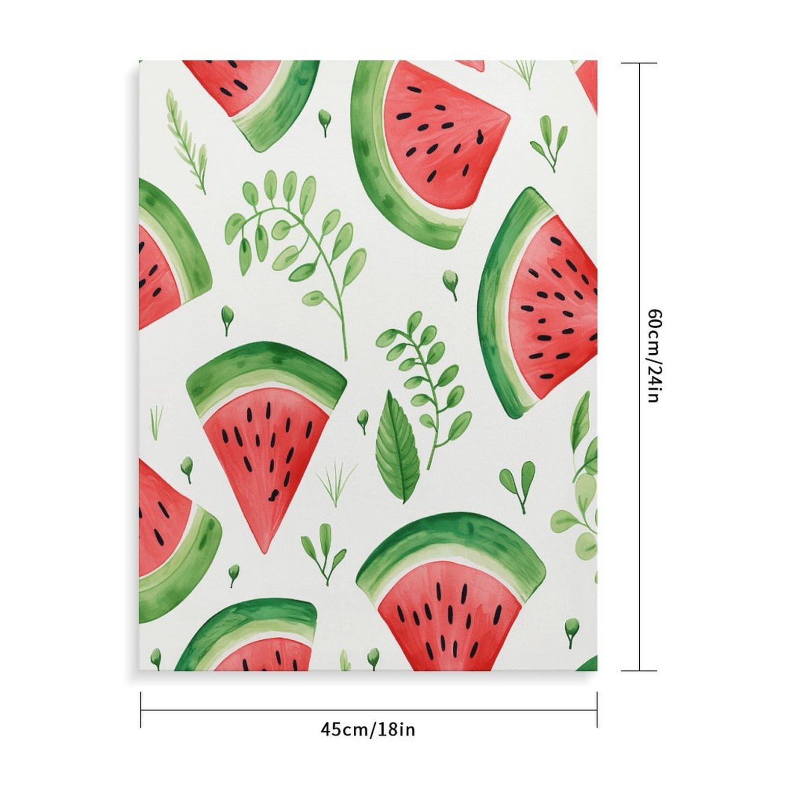 LPAGBCNU Malen-nach-Zahlen-Set mit Wassermelonen-Muster, für Erwachsene, Anfänger, Erwachsene, Malen nach Zahlen, Kits auf Leinwand, DIY-Acryl-Ölfarben, Malerei mit Pinseln für Geschenk