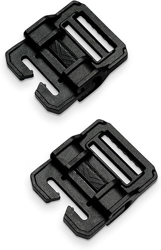 Vista 16 de TACTICAL_GEEK TGCodeG5 Hebillas de liberación rápida: sin coser, paquete de 2 hebillas de nailon PA66 para correas de 1,4 pulgadas/1.496 in, sistema