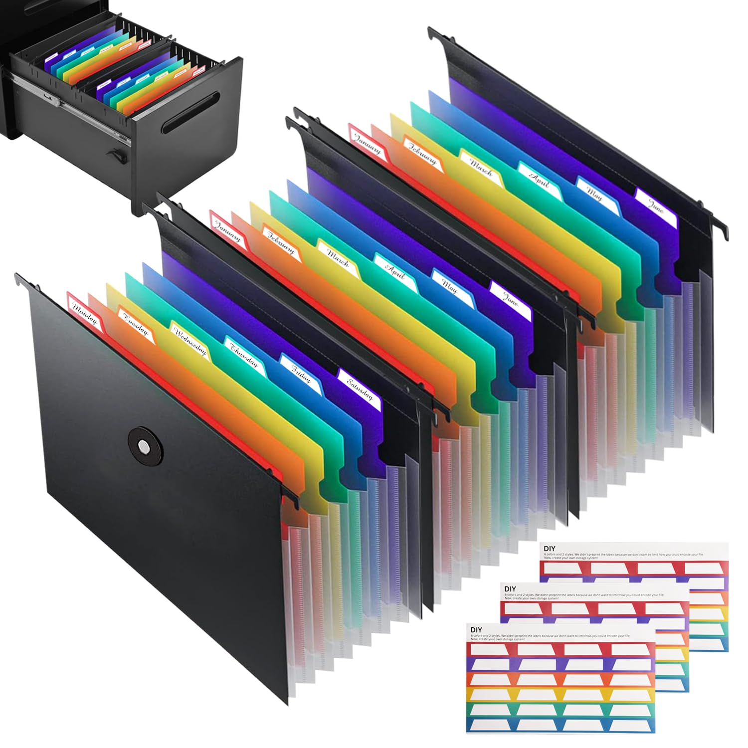 Buy Expanding Suspension File Folders, Vakki 3 Pack Filing