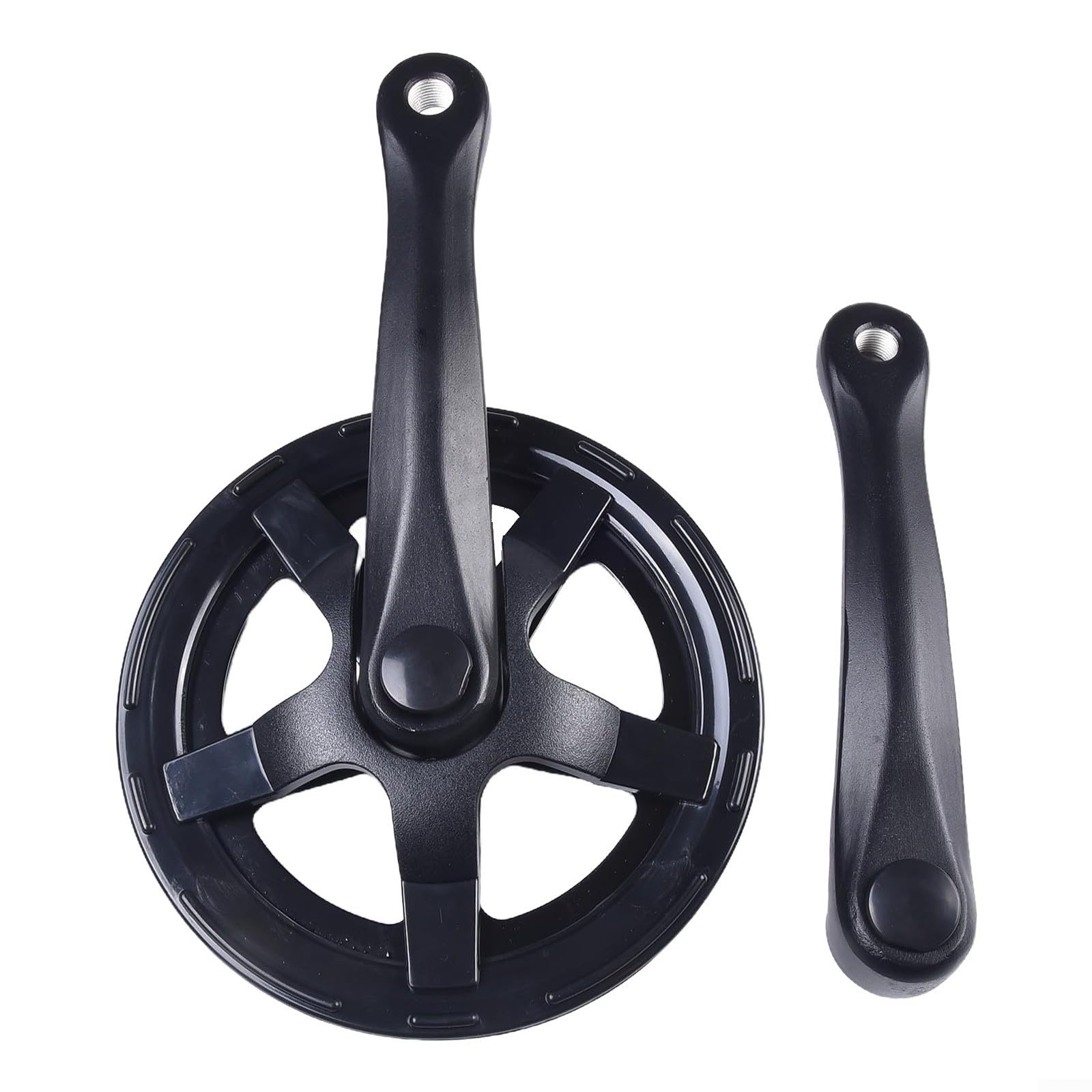 Vootnifig Bicycle Crankset 170mm Single Chainring 40T 48T 52T Square Hole Crankarm Set for Road MTB Fixie Bikes(40T)