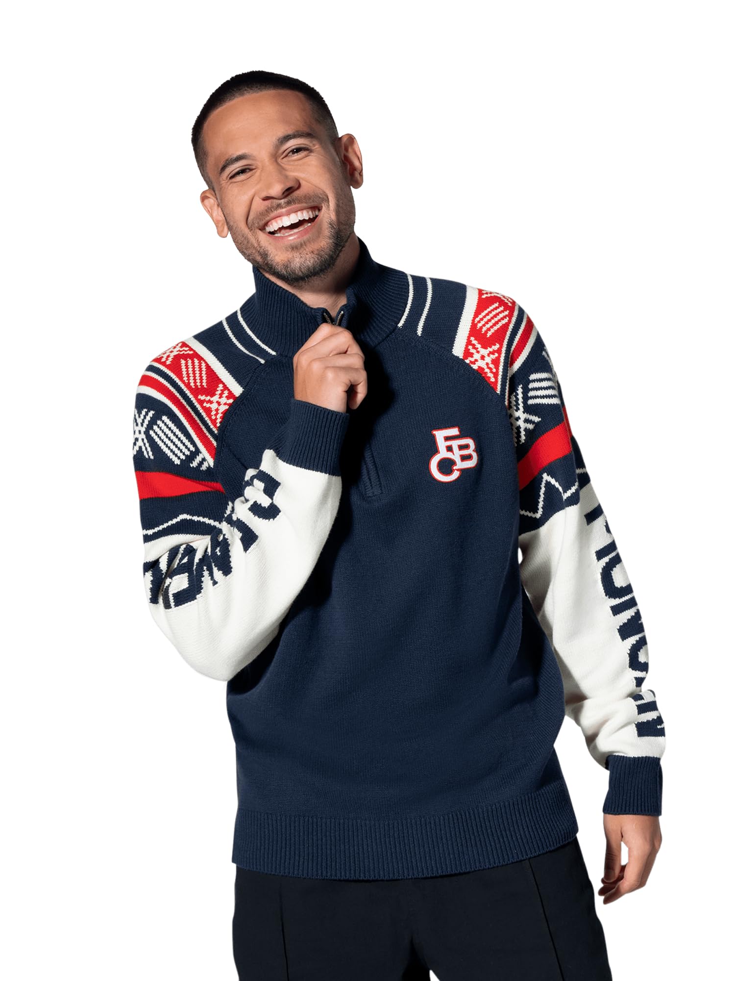 FC Bayern München | Half-Zip | Strickpullover | Winter Season 