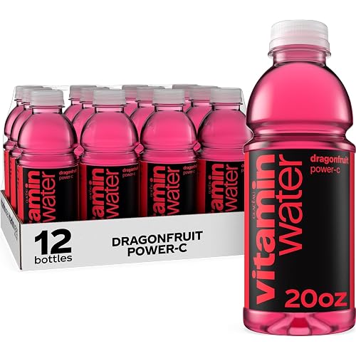 vitaminwater Power-C Dragonfruit, Flavored Water Beverage Bottles, 20 fl oz, 12 Pack