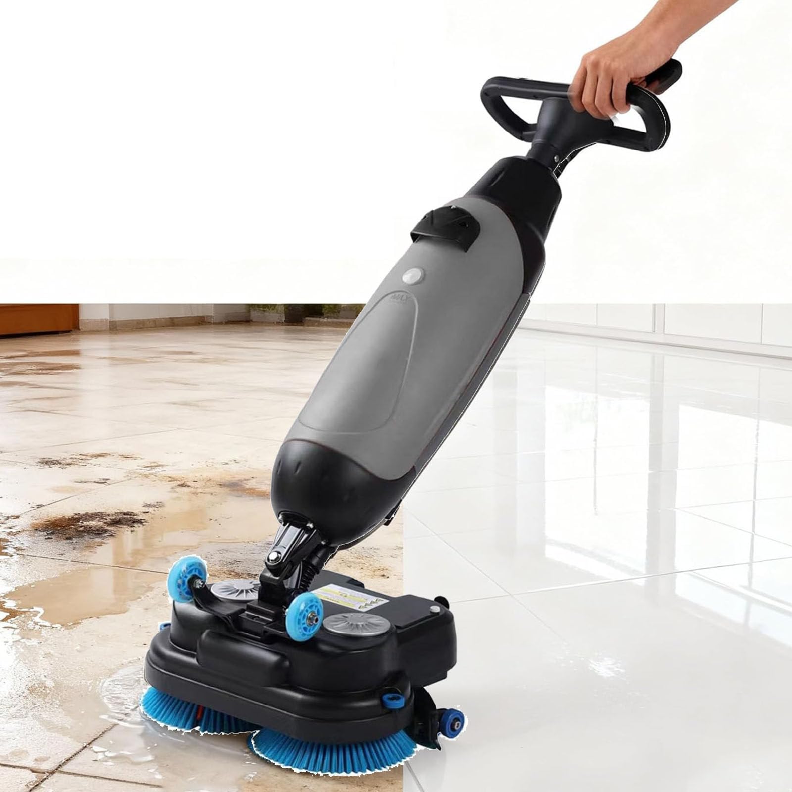 Universeller kabelloser elektrischer Rotationsschrubber, ultrakompakt, für industrielle Werkstätten
