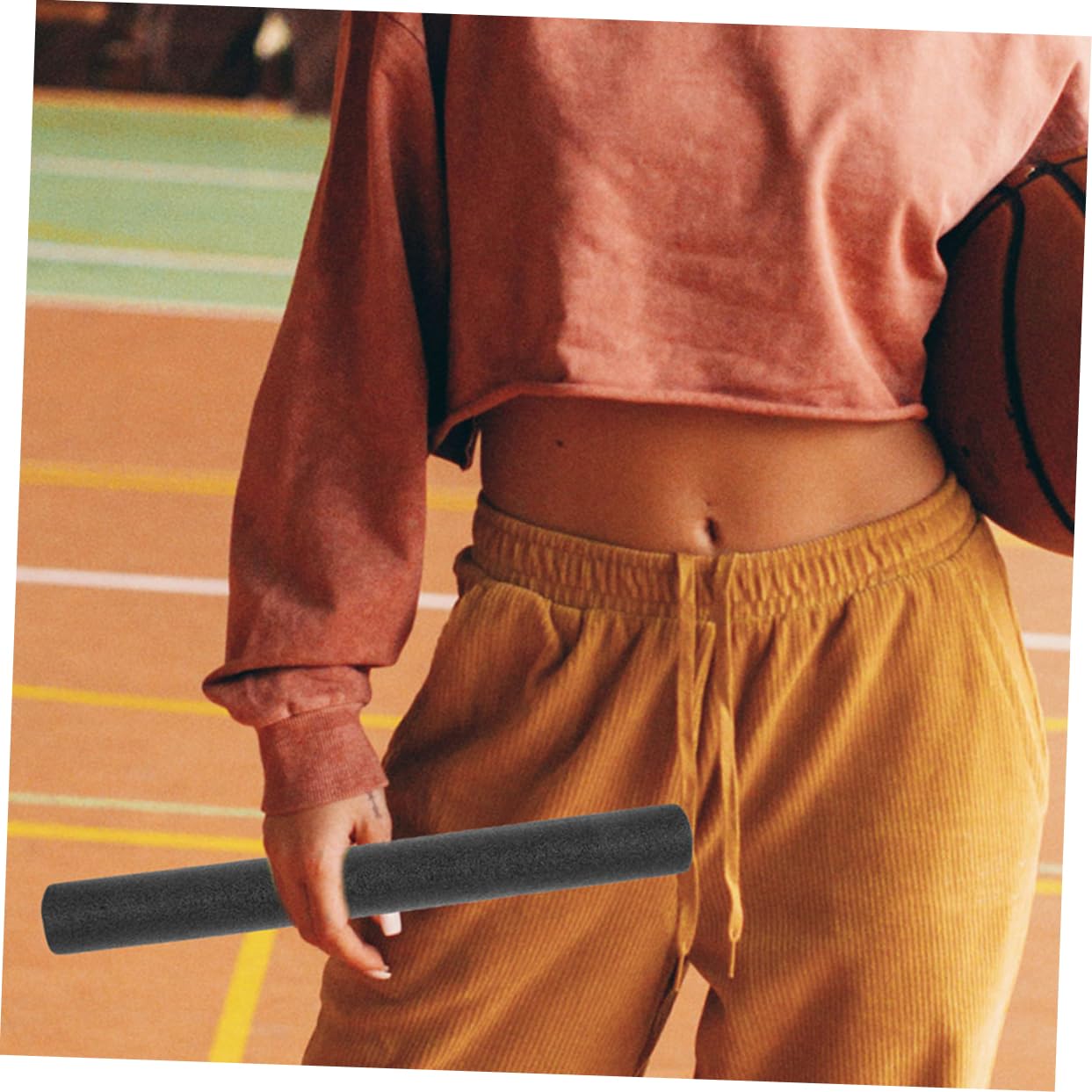 Parliky 2pcs Basketball Training Aid Jamming Stick for Skill Development Lightweight Blocking Bar for All Ages Control Trainer for Enhanced Handling