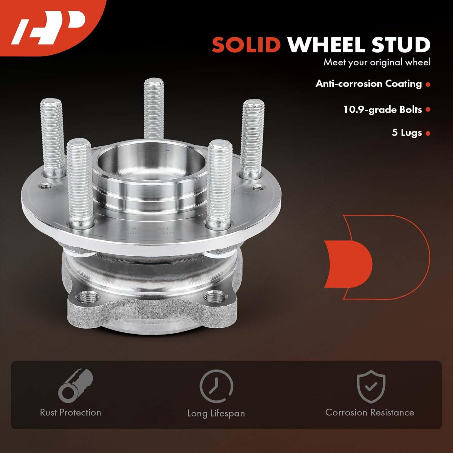 A-Premium Front Wheel Bearing and Hub Assembly with 5-Lug Compatible with Honda Pilot 2009-2015, Acura MDX 2007-2013, ZDX 2010-2013